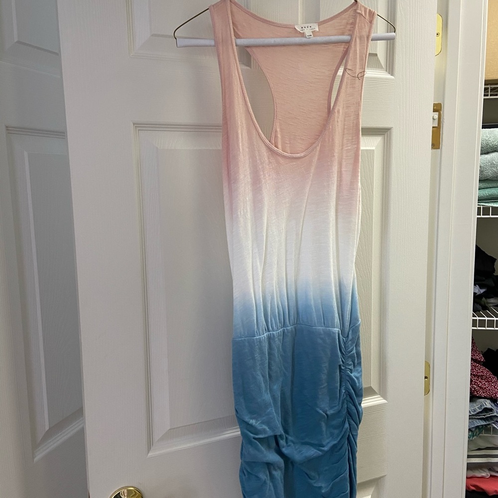 Sinched bottom beachy tie dye dress